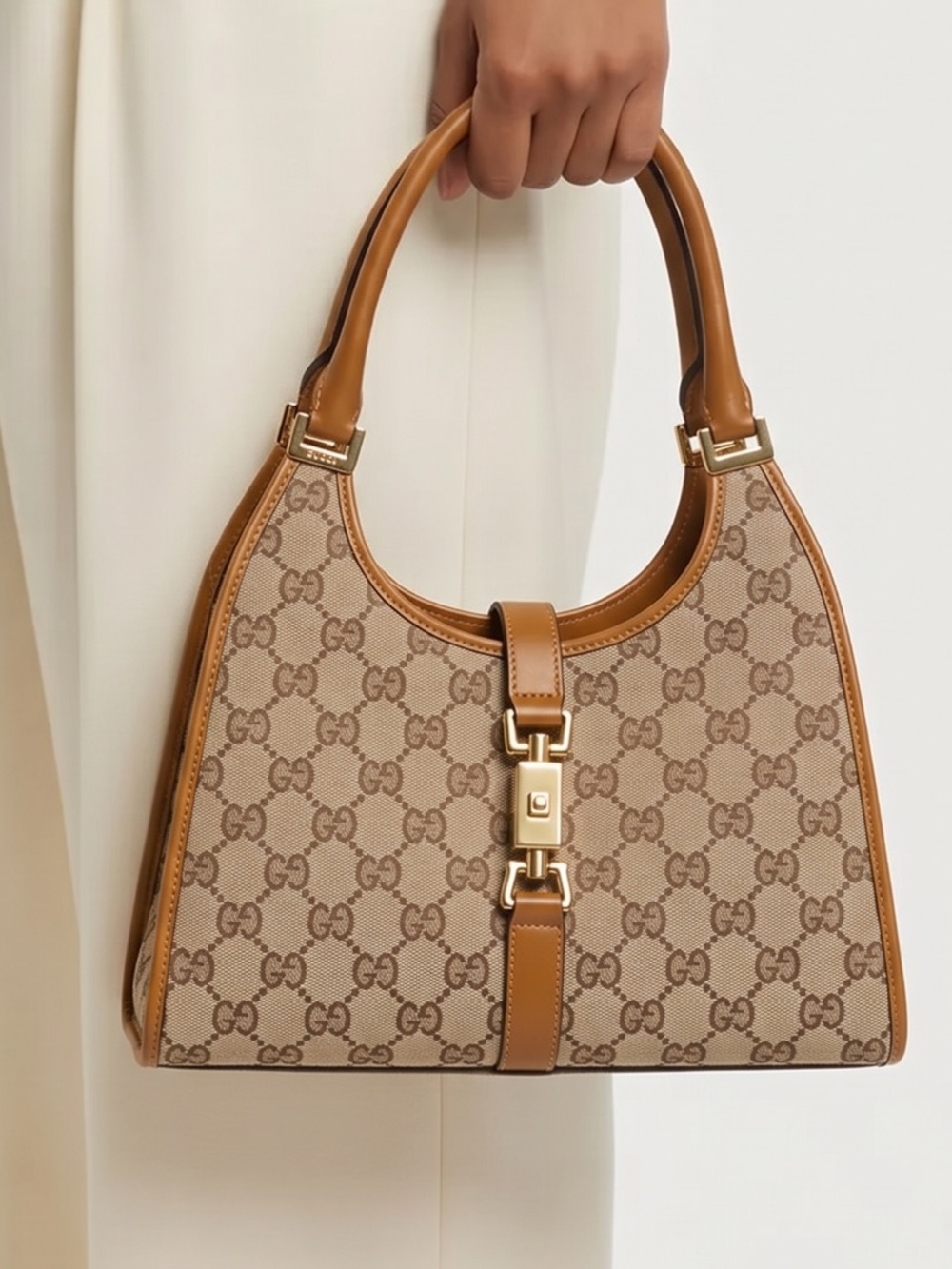 ❌🛑Price Drop ❌Authentic Gucci Jacquie GG Canvas Handbag.